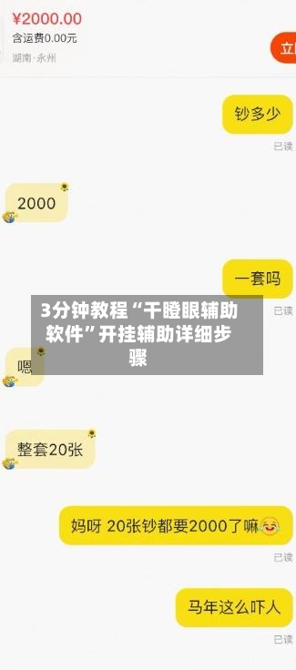 3分钟教程“干瞪眼辅助软件”开挂辅助详细步骤-第1张图片