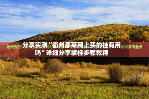 分享实测“衢州都莱网上买的挂有用吗”详细分享装挂步骤教程-第1张图片