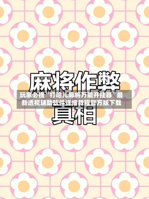 玩家必搜“打哈儿麻将万能开挂器”最新透视辅助软件详细教程官方版下载-第1张图片