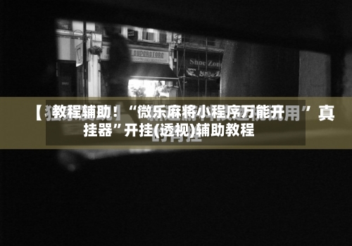 教程辅助！“微乐麻将小程序万能开挂器	”开挂(透视)辅助教程-第1张图片