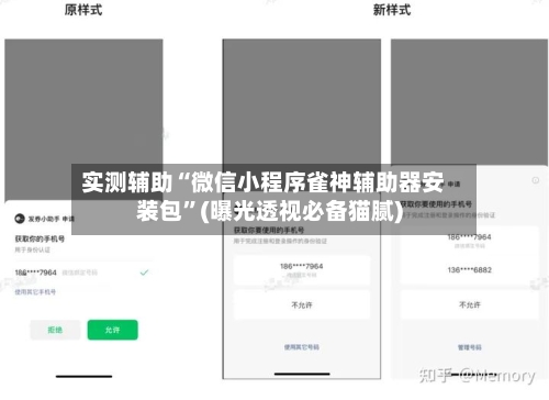 实测辅助“微信小程序雀神辅助器安装包”(曝光透视必备猫腻)-第1张图片