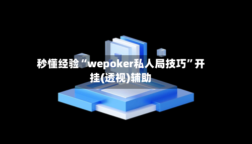 秒懂经验“wepoker私人局技巧	”开挂(透视)辅助-第1张图片