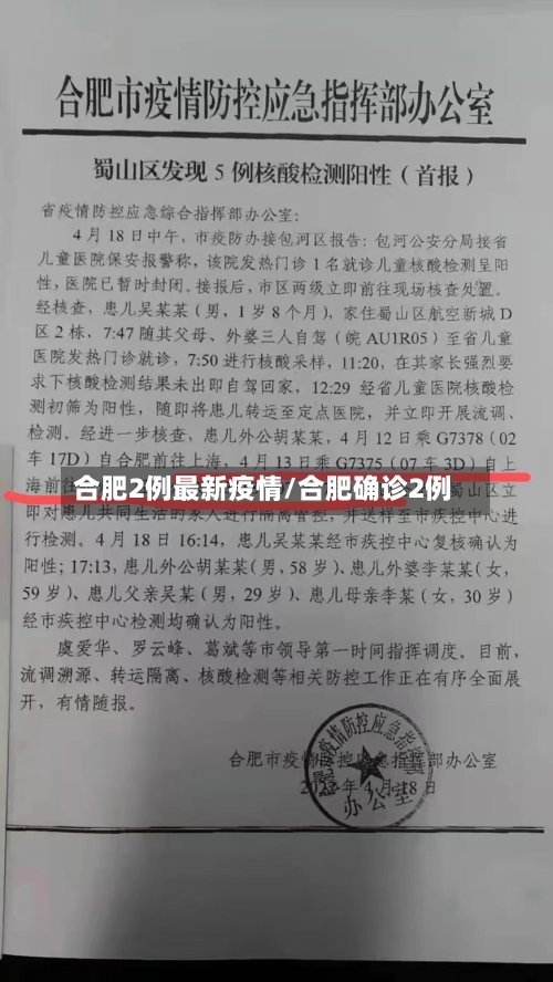 合肥2例最新疫情/合肥确诊2例-第1张图片