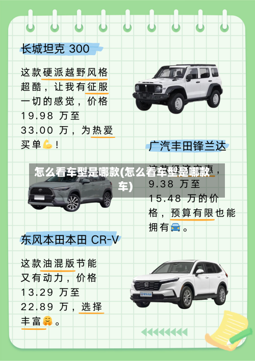 怎么看车型是哪款(怎么看车型是哪款车)-第1张图片